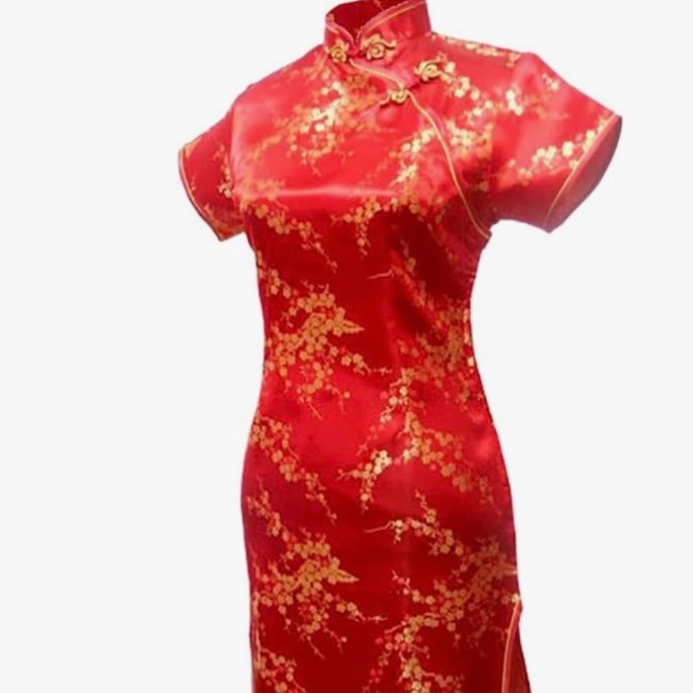 Gold Flower Dress